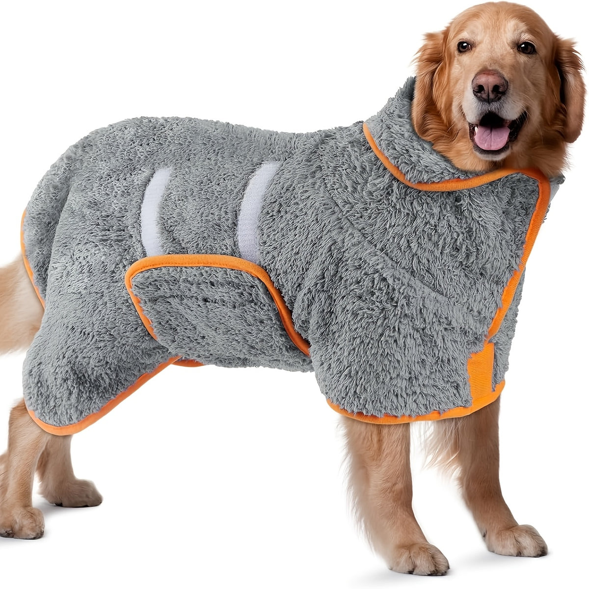 Dog Bathrobe, Dog Towel, Highly Absorbent Dog Clothes Designed for Quick Drying After Bathing, Effectively Keeping Warm, Essential for Dog Bathing