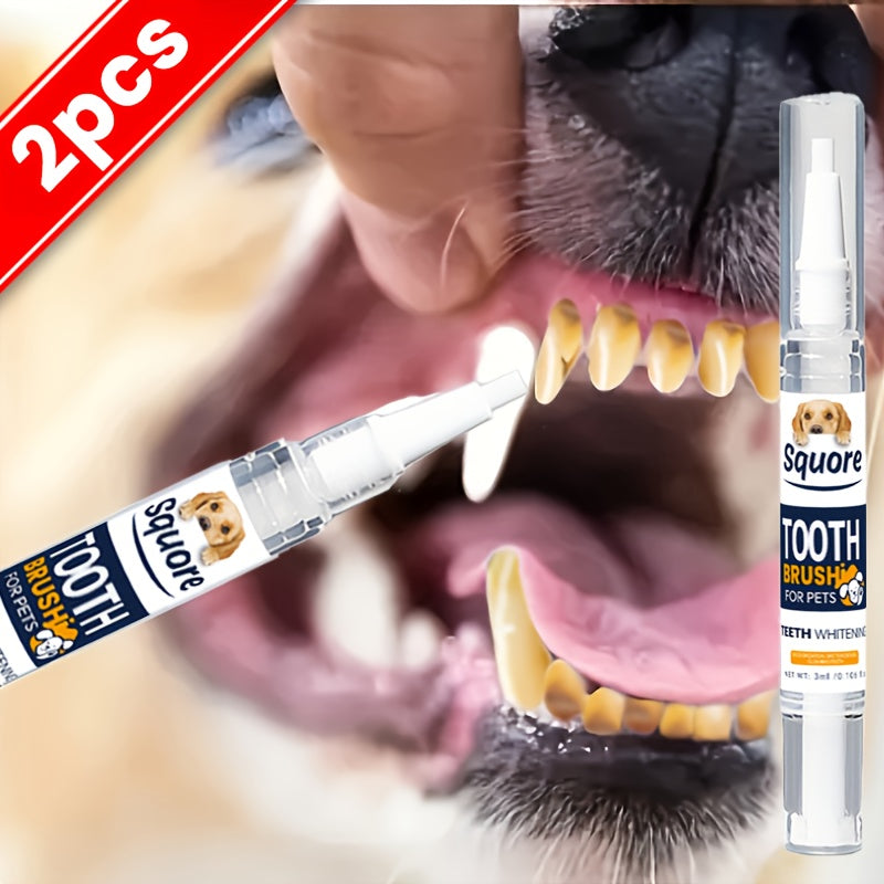 2pcs New Formula Pet Dental Cleaning Pen, Effective Teeth Cleaning, Plant-Based Formula