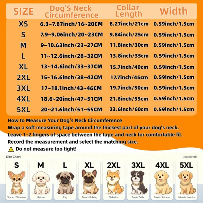 Pet Birthday Gift Rhinestone Cuban Decor Neck Chain, Suitable for American Bully, French Bulldog, Doberman, Rottweiler, Trendy Styling Gift Accessory for All Dog Breeds, Without Battery