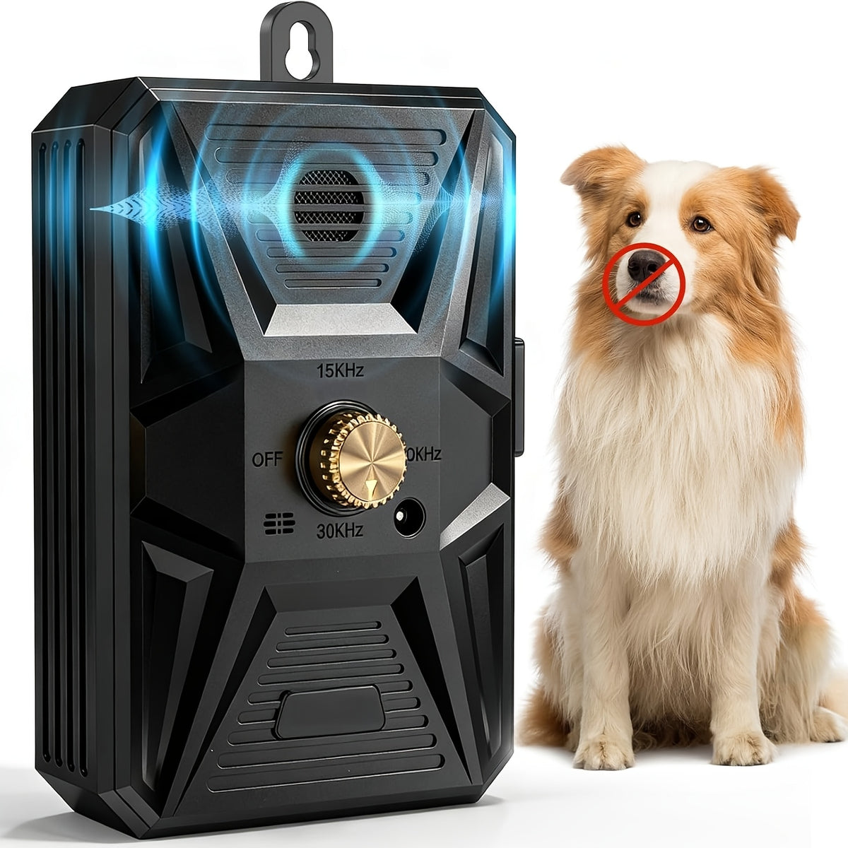 Dog Bark Deterrent Device, Safe Humane Ultrasonic Bark Control with 3 Modes And 50Ft Range - Rechargeable Anti Barking Tool Stops Annoying Barking Without Yelling Or Punishment