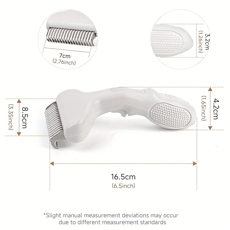 Dog and Cat Face Cleaning Comb, Pet Fur Detangling and Deshedding Comb, Self-Cleaning Dog Grooming Brush, Suitable for Long and Short-Haired Dogs and Cats, Pet Deshedding and Massage Comb, Cat and Dog Pin Comb Grooming and Cleaning Brush, Pet Cat