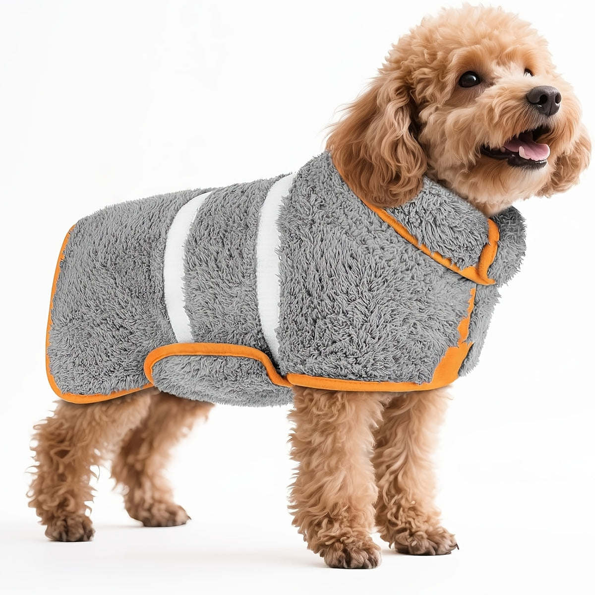Dog Bathrobe, Dog Towel, Highly Absorbent Dog Clothes Designed for Quick Drying After Bathing, Effectively Keeping Warm, Essential for Dog Bathing