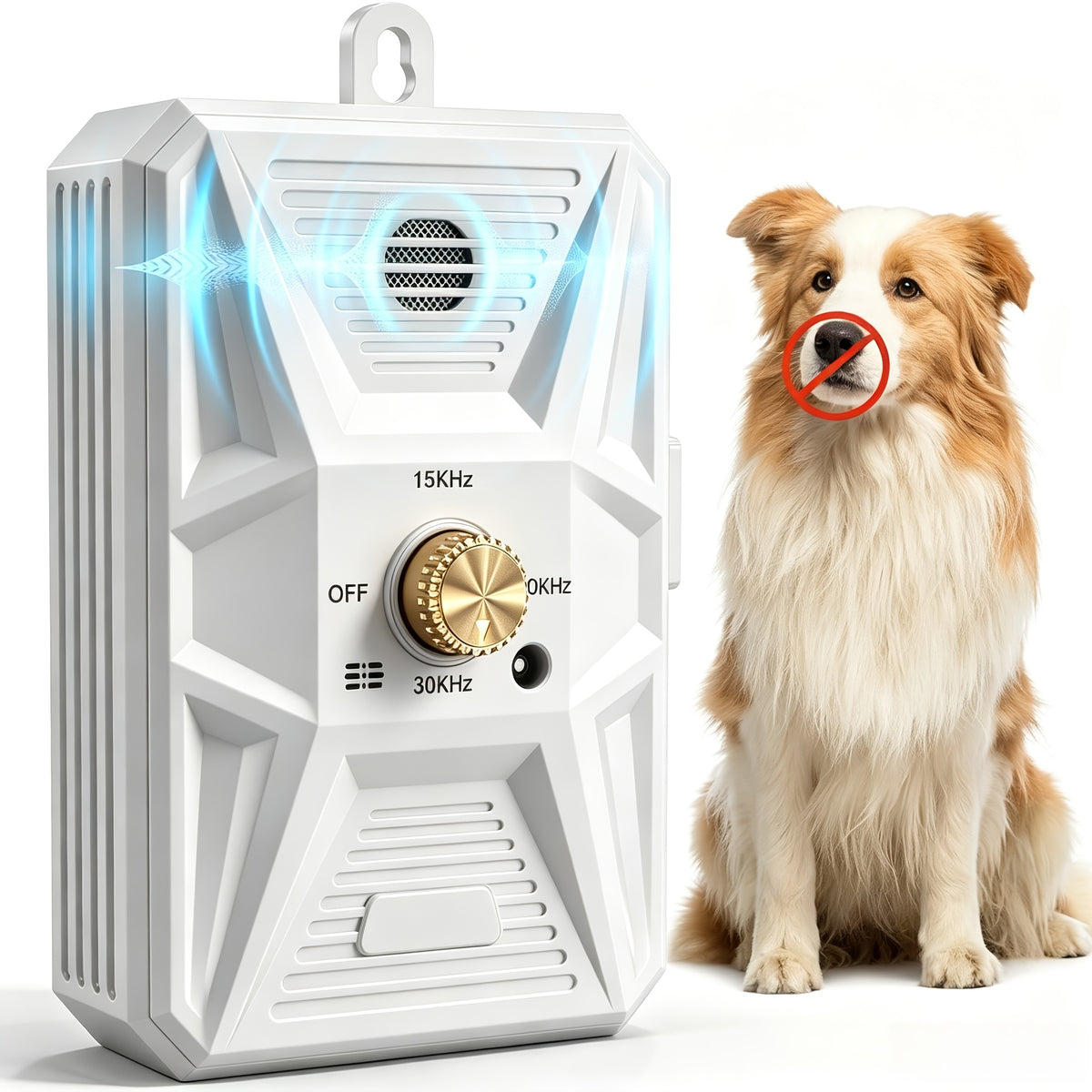 Dog Bark Deterrent Device, Safe Humane Ultrasonic Bark Control with 3 Modes And 50Ft Range - Rechargeable Anti Barking Tool Stops Annoying Barking Without Yelling Or Punishment