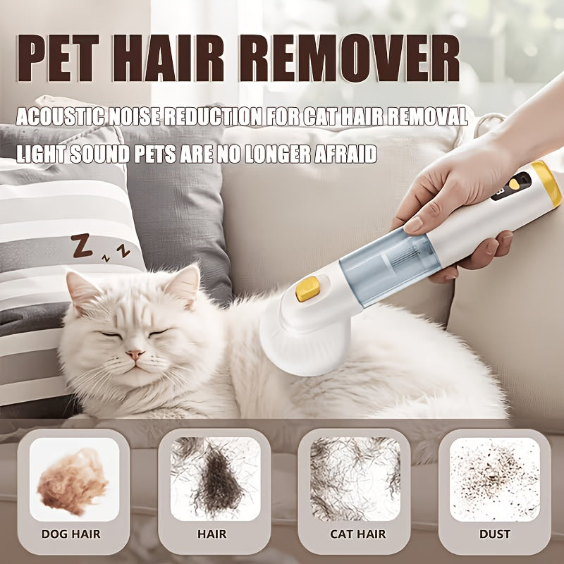 Pet Hair Vacuum for Dogs And Cats, Cordless Dog Grooming Vacuum with Hair Collection Bin, Handheld Pet Hair Remover for Shedding, Sofa, Bed, Carpet, And Car, Christmas Gift for Pet Owners