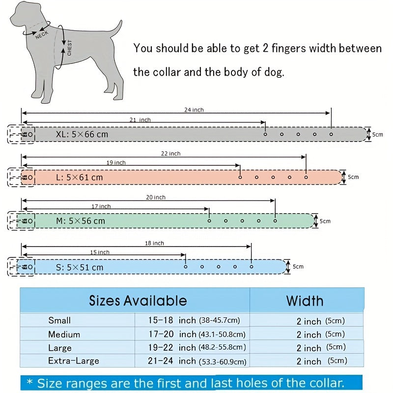 Spiked Studded Leather Dog Collar With Leash, Rivet PU Leather Dog Collar For Training, Walking
