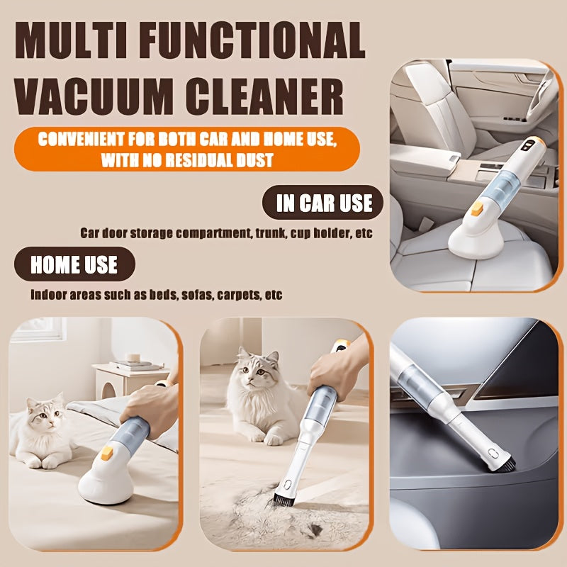 Pet Hair Vacuum for Dogs And Cats, Cordless Dog Grooming Vacuum with Hair Collection Bin, Handheld Pet Hair Remover for Shedding, Sofa, Bed, Carpet, And Car, Christmas Gift for Pet Owners